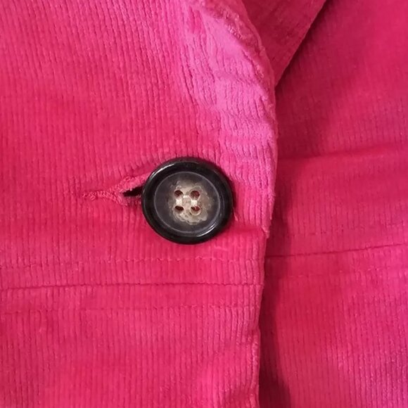 TM True Meaning Womens Jacket, Blazer Coat Corduroy, Embroidered Jacket, Medium - Picture 15 of 16